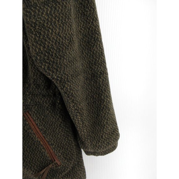 VINTAGE Woolrich Jacket Large Sherpa Fleece Hoodie Reindeer 90s - Picture 3 of 13